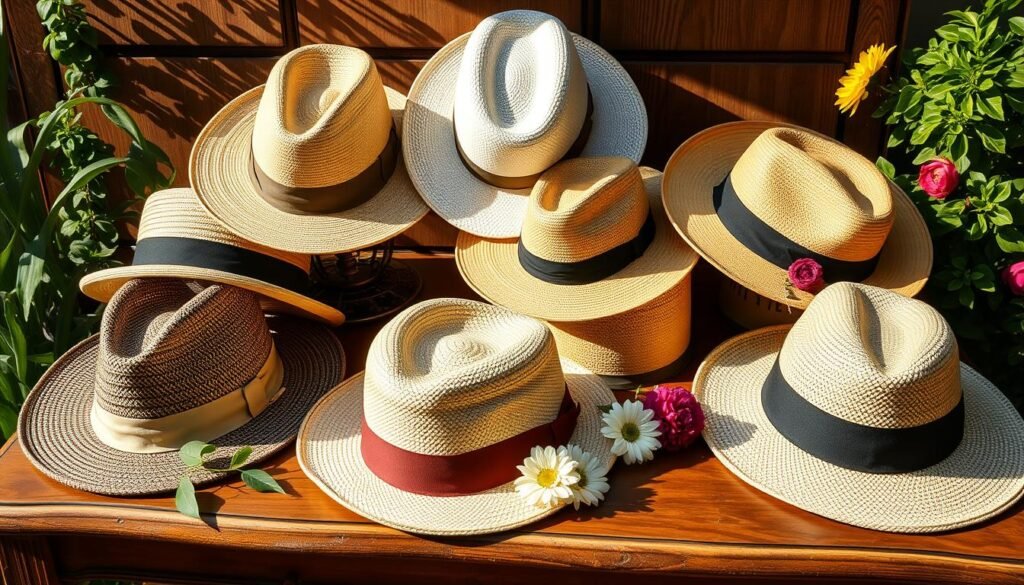 boater and panama hats