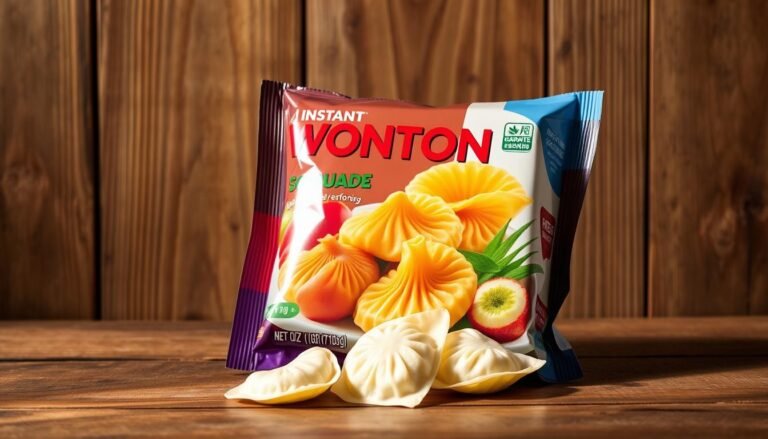instant wonton square package