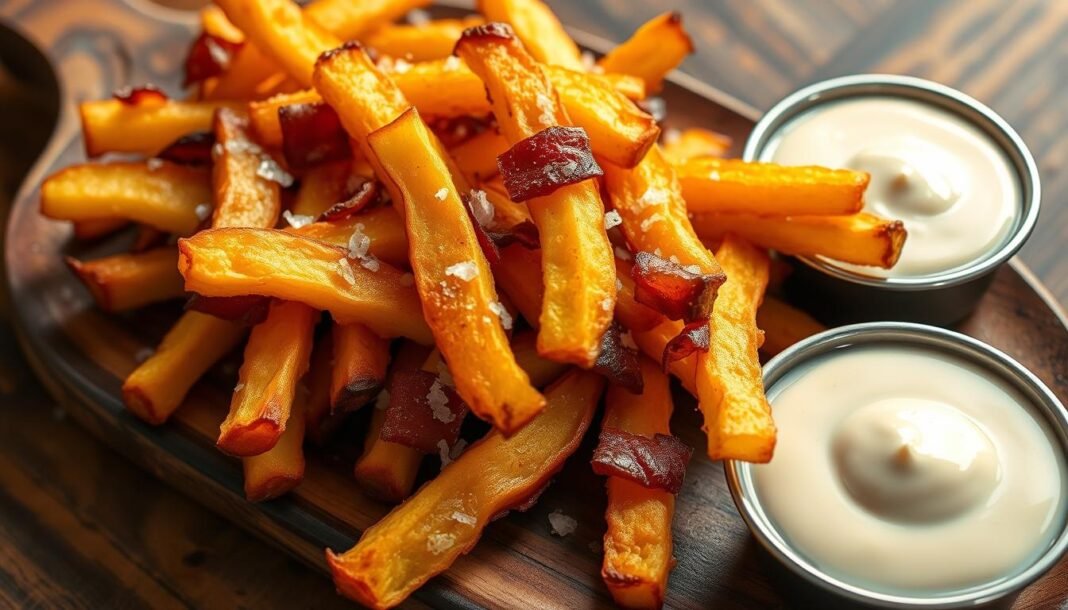 make oven potato fries with bacon fat