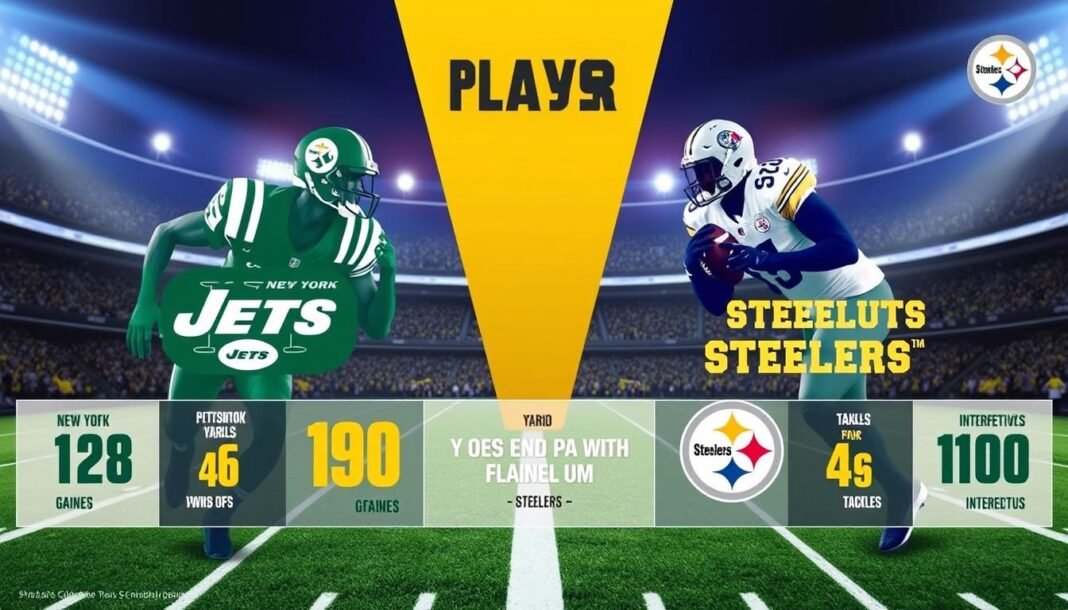 new york jets vs steelers match player stats