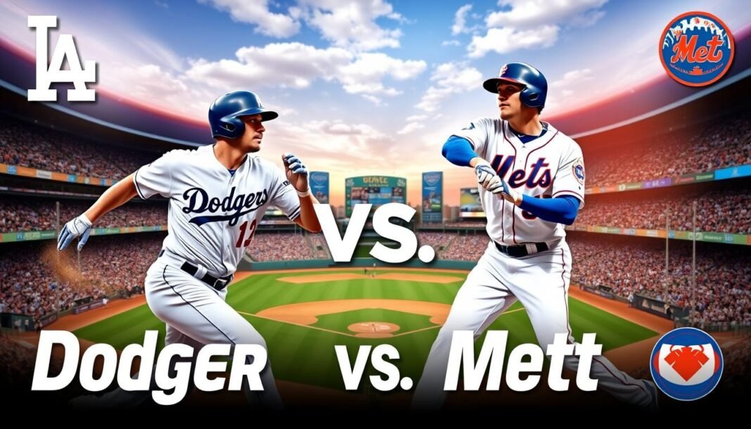 dodgers vs mets match player stats