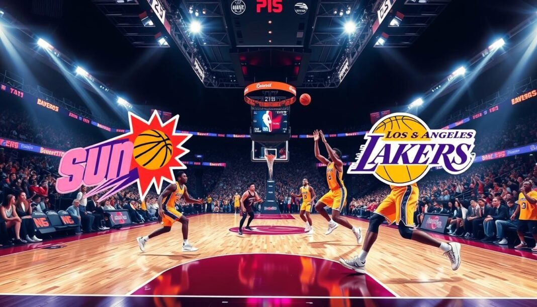 phoenix suns vs lakers match player stats