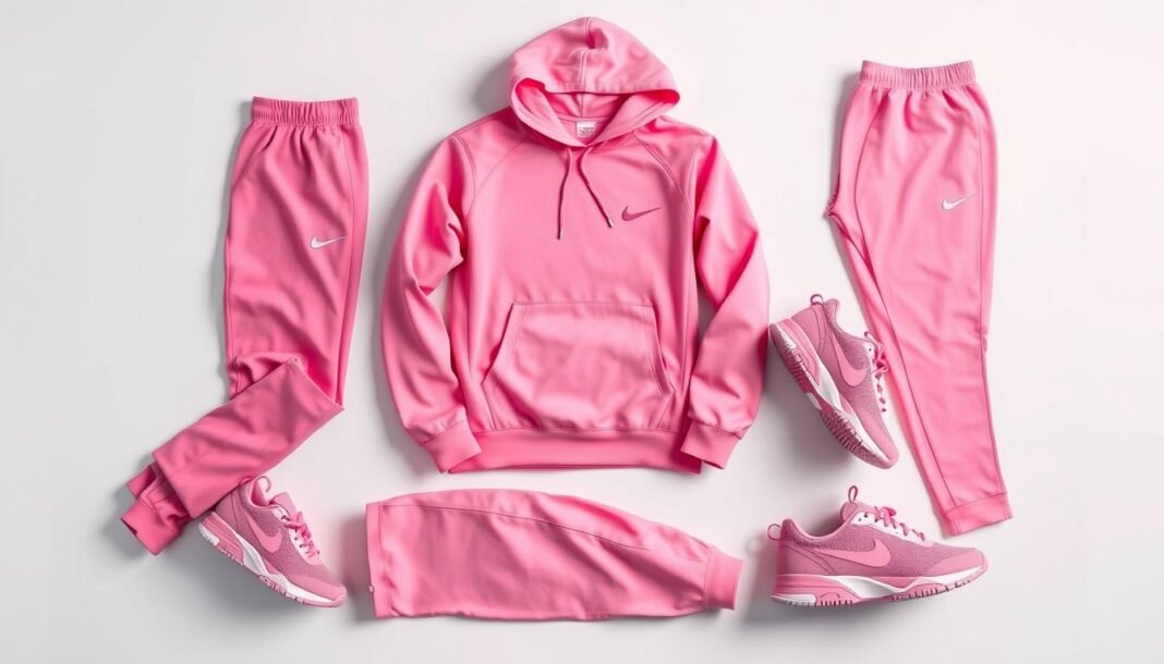 pink nike tech