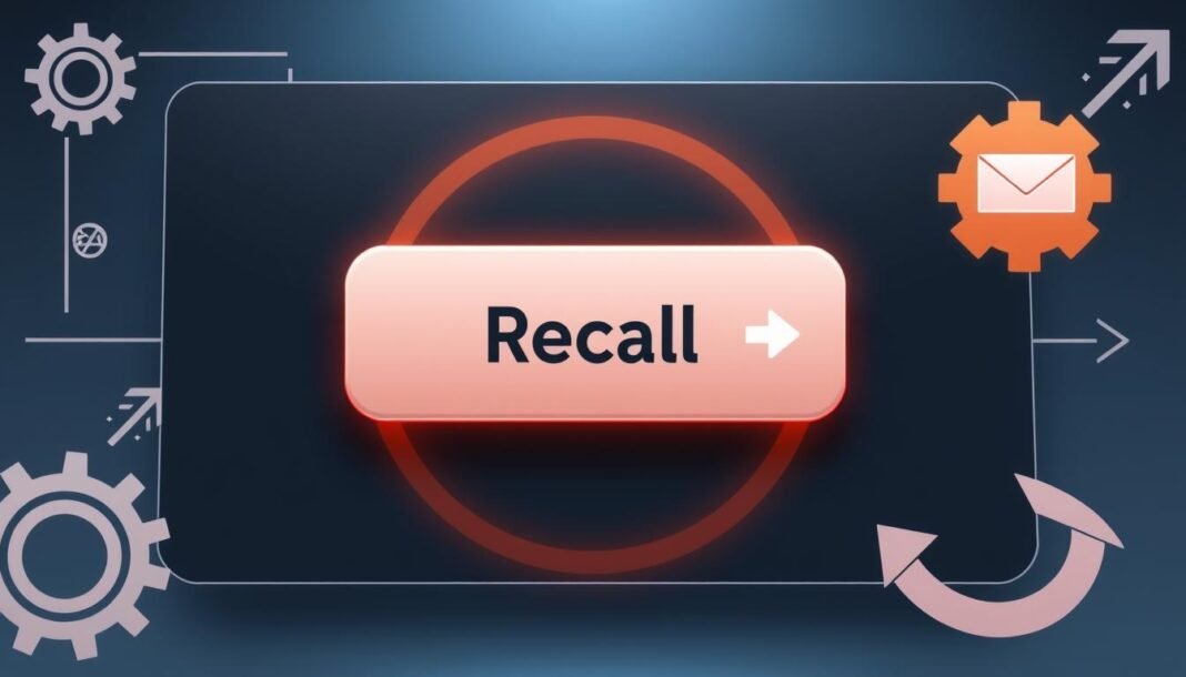 how to recall an email in outlook