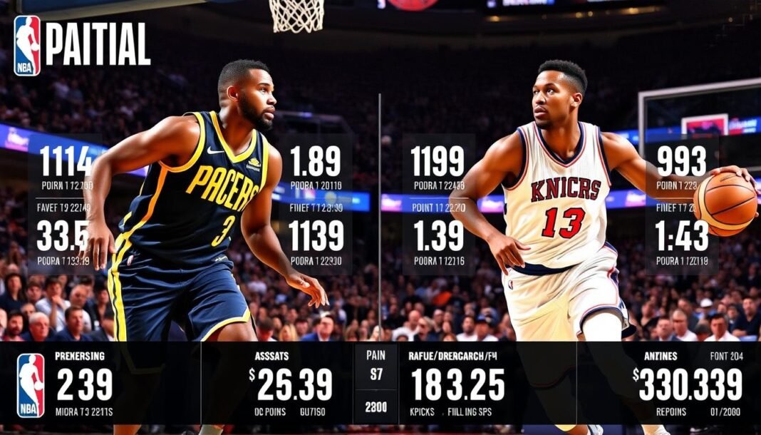 pacers vs knicks match player stats