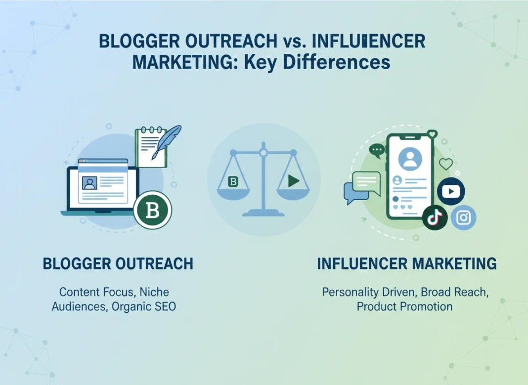 Blogger Outreach vs. Influencer Marketing: Key Differences