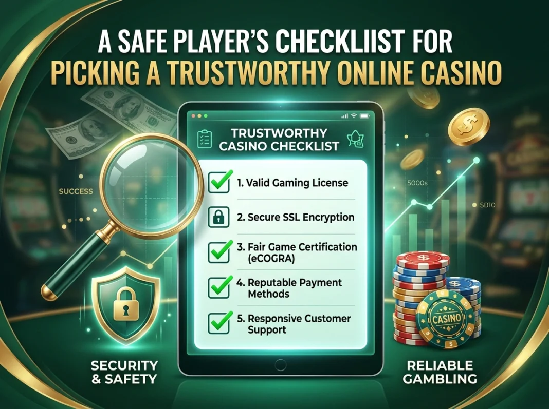 A Safe Player's Checklist for Picking a Trustworthy Online Casino